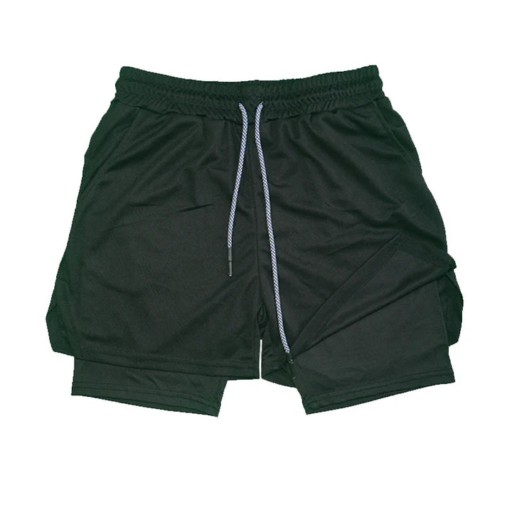 2 in 1 Sports Shorts for Training Fitness